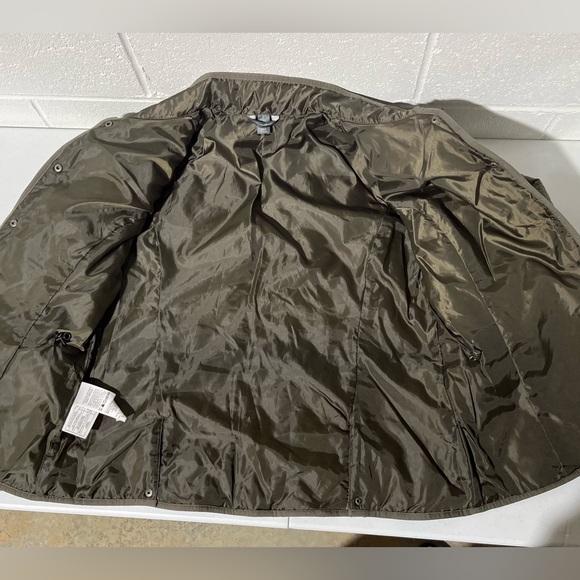 Eddie Bauer Quilted Riding Snap Closure Jacket Women’s Large Brown/Olive B1 - Picture 7 of 16